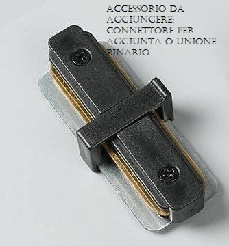 Binario Monofase 2 metri Bianco O nero
